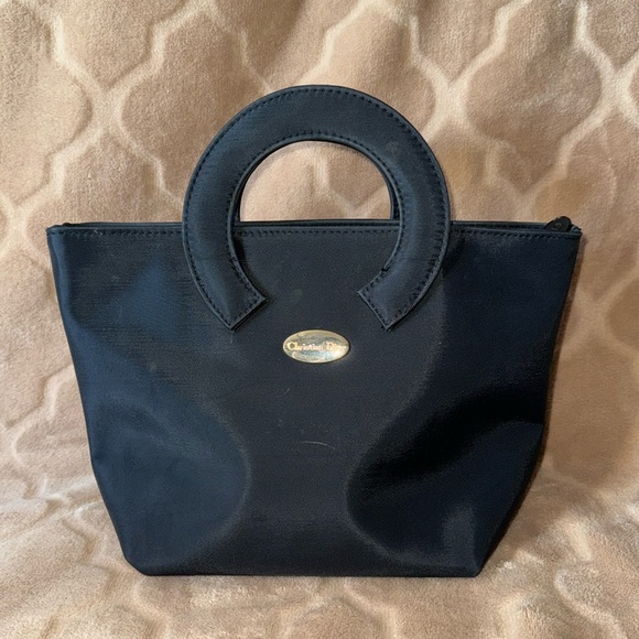 Dior Handbags - Dior Black Clutch with Gold Accent